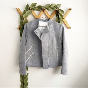 Dennis Merotto Linen Blend Moto Jacket